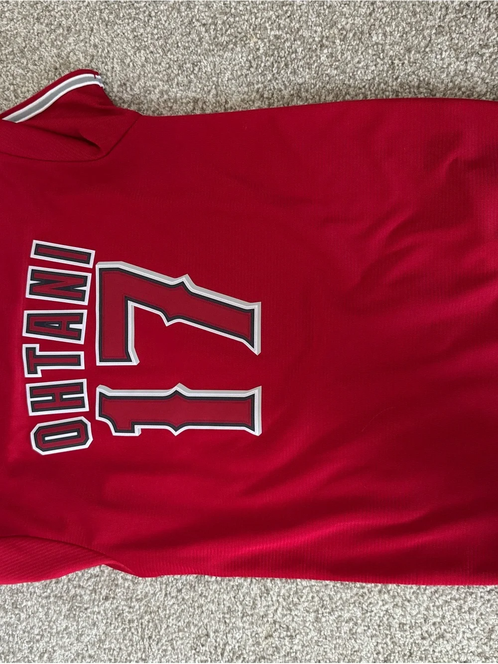 Nike Kids Red Los Angeles Angels Baseball Jersey